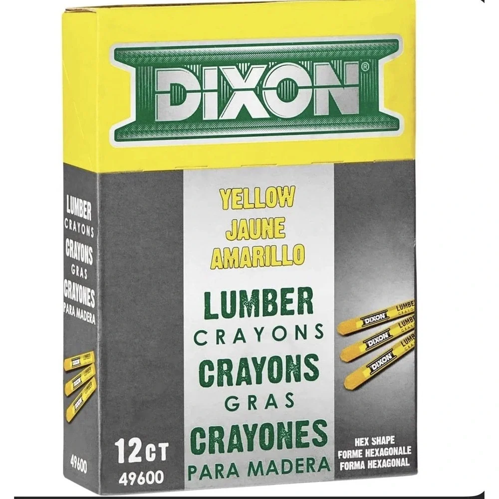 DIXON Industrial Lumber Marking Crayons, 4.5